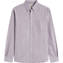 布克兄弟（BrooksBrothers） 男士纯棉美式经典长袖休闲扣结领衬衫 B505-灰紫色 M