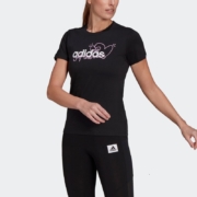 限尺码：阿迪达斯adidas 女训练运动型格短袖T恤 GL6844