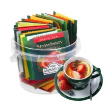 阿联酋进口，AHMAD TEA 亚曼 缤纷茶桶18味水果袋泡红茶 18袋