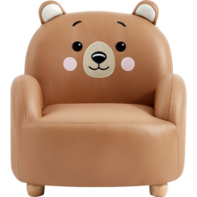 LINSY 林氏睡眠儿童沙发可爱小沙发椅阅读角宝宝小孩动物卡通沙发LH030 【棕色】LH030K3-A小熊沙发