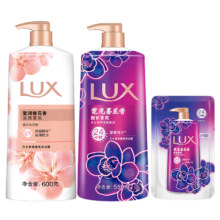 PLUS会员：力士 沐浴露套装 莹润桃花香600g+霓光墨兰香550g+赠200g