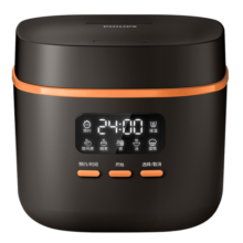飞利浦（PHILIPS） 多功能1.8L迷你电饭煲1-2人一键旋风煮 24小时智能预约电饭锅小型HD3063 HD3063/80