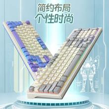 YINDIAO 银雕 98键盘有线机械手感电脑笔记本usb键盘鼠标套装家用打字电竞游戏