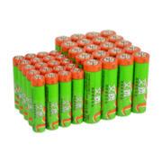 PLUS会员：文质（EVERLAST） 碳性电池5号20粒+7号20粒 共40粒