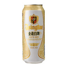 青岛啤酒 全麦白啤11度500ml*12听整箱装 全麦白啤11度500ml*12听