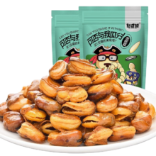 京东百亿补贴、Plus会员:憨豆熊 牛肉味兰花豆500g*4袋