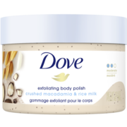 多芬（Dove）夏威夷果和米浆磨砂膏298g  保湿舒缓 温和去角质 敏感肌适用