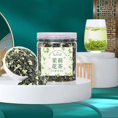 赏语柠香 茉莉花茶茶叶 100g/瓶