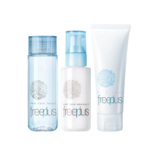 PLUS会员：Freeplus 芙丽芳丝 清爽洁面水乳套装补水保湿 (洁面乳+清爽水+清爽乳)