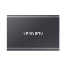 三星（SAMSUNG） 2TB Type-c USB 3.2 移动固态硬盘（PSSD） T7 灰色 NVMe传输速度1050MB/s 超薄时尚