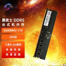SK hynix 海力士 新乐士（SAMNIX）24GB DDR5台式机内存条 5600MHz C45/46 优选颗粒 Black Knight黑武士电竞游戏