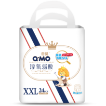 奇莫Q-MO皇家淳氧弱酸拉拉裤XXL24片(15kg以上)加大码弹力裤弱酸轻薄