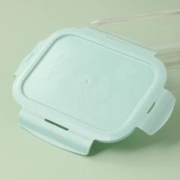 LOCK&LOCK 配便当包耐热玻璃分隔保鲜盒微波炉饭盒740ML+630ML