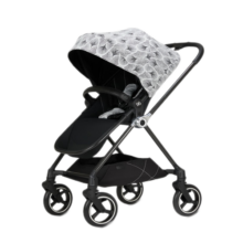 好孩子（gb）婴儿车可坐可躺双向轻便高景观碳纤维婴儿推车360度轻奢天鹅白羽