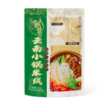 需首购、PLUS会员: 饭爷 云南保鲜小锅米线 363g*4袋