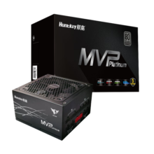 航嘉（Huntkey）MVP P1200黑色白金牌1200W电源（ATX3.0/80PLUS白金全模组/原生PCIe5.0/风扇启停/延时冷却）