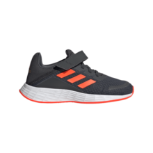 adidas阿迪达斯官方轻运动DURAMO SL男小童儿童魔术贴跑步运动鞋 深灰色/红色 28(165mm)