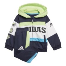 限尺码：adidas 阿迪达斯 男小童长袖套装107元