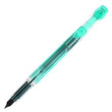 白金（PLATINUM）钢笔 PSQ-300C#41-F 绿色 学生练字书写 进口墨水笔透明笔杆0.3mm