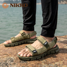 日高（Nikko）夏季涉水鞋男士凉鞋软底夏天户外沙滩鞋防滑耐磨溯溪可 军绿色 36
