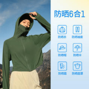 SKECHERS 斯凯奇 防晒衣女2024年春新款宽帽檐速干凉感休闲运动外套