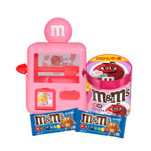 m&m's 玛氏 mm豆巧克力豆糖果机抓糖机148g牛奶巧克力脆芯豆儿童玩具送孩子