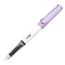 英雄（HERO）钢笔359A正姿 学生办公练字铱金钢笔签字笔 薄厚片工艺铱金笔尖（附加6支墨囊） 深紫白EF尖