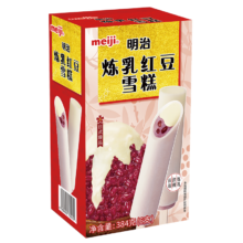 PLUS会员：meiji 明治 炼乳红豆雪糕 64g*6支 彩盒装＊5件
