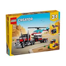 LEGO 乐高 三合一系列 31146直升机平板运输车 儿童拼装积木玩具