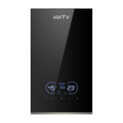 KKTV即热式电热水器铸铝体加热小型省电超薄款家用小厨宝淋浴洗澡即开即热恒温免储水 【8500W高端黑】铸铝体+漏保+包安装+安装礼包
