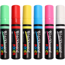 三菱（Uni）马克笔套装6色（极太）彩色记号笔广告笔涂鸦笔POSCA PCE-500-17K