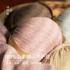 LOVEYARN 回归线 新品臻暖 易护理100%山羊绒中细毛线不易起球手工编织毛衣