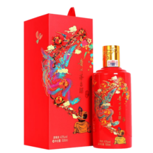 茅台（MOUTAI）喜宴（中国红）酱香型白酒 43度 500ml 单瓶装