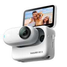 Insta360影石 GO 3拇指相机 运动亲子Vlog骑行宠物防水防抖运动相机（灵动白128G版）2378元 (月销2000+)