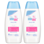 施巴（sebamed）儿童身体乳婴儿宝宝润肤乳组合装面霜润肤霜100ml*2德国原装进口