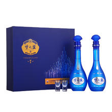 春焕新：YANGHE 洋河 梦之蓝M6 52度 绵柔浓香型白酒 500ml*2瓶 礼盒装