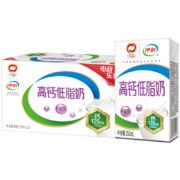 再降价、京东百亿补贴、plus会员：伊利 高钙低脂牛奶整箱 250ml*21盒