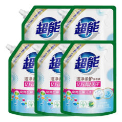 超能 植翠柔护天然椰油薰衣草清香洗衣液 1kg*5袋