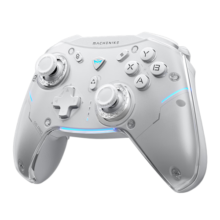 机械师G5Pro无线游戏手柄 有线蓝牙三模switch pro类xbox手柄 Steam电脑NS手柄 【探索白】含手柄包