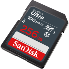 闪迪（SanDisk）256GB SD内存卡 至尊高速版读速100MB/s 数码相机 摄像机存储卡 支持高清视频179元 (券后省10,月销1w+)