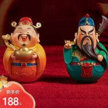 plus会员：铜师傅摆件 不倒翁有财有义 不倒翁套装