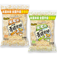 新活动、plus会员：米老头 青稞米麦棒 米棒芝麻味150g+米棒花生味150g