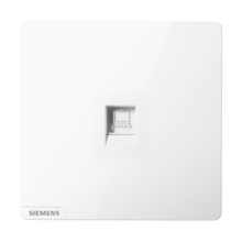 西门子（SIEMENS） 墙壁开关插座面板 皓彩系列白色 超五类电脑插座