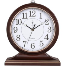 北极星（POLARIS）挂钟 古典欧式座钟表复古客厅装饰台钟创意12英寸卧室床头时钟72214夜光款78元