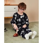 GUKOO 果壳 男童珊瑚绒保暖舒适家居套装