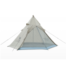 骆驼户外露营六角帐篷便携式公园野餐防雨防晒野炊春游1V32264417米白