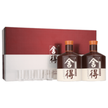 舍得 品味舍得 浓香型白酒 52度 600ml*2瓶 礼盒装