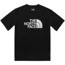 The North Face北面T恤男女春夏新款户外休闲运动服大logo宽松透气纯棉短袖 JK3/黑色 S