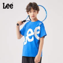 Lee 李牌 儿童大logo纯棉短袖T恤（110-165cm）3色89元包邮（需领券）