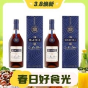 3.8焕新：MARTELL 马爹利 经典XO蓝带干邑白兰地700ml洋酒40度-2瓶装